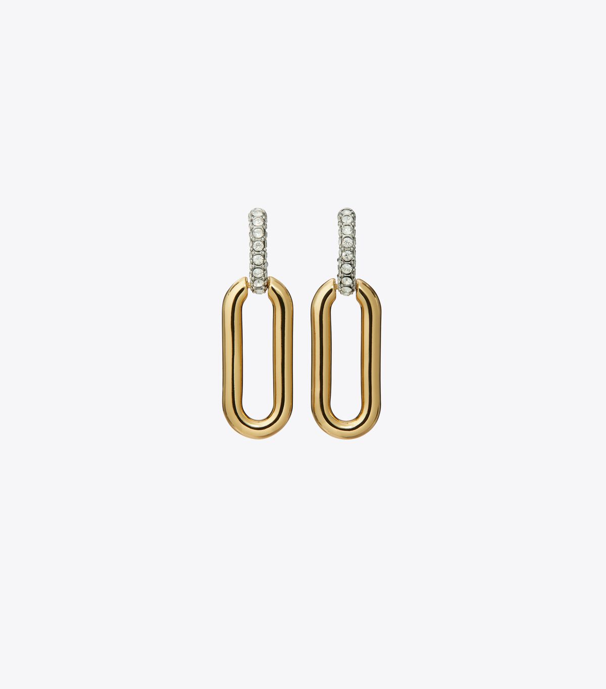 Gold Tory Burch Roxanne Link Women\'s Earrings | OUTLET-76814909