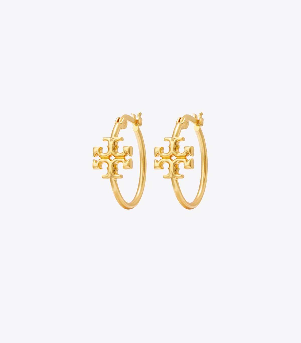 Gold Tory Burch Small Eleanor Hoop Women\'s Earrings | OUTLET-29708139