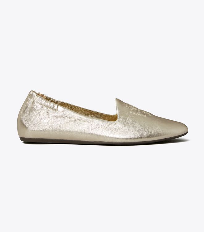 Gold Tory Burch Smoking Women's Ballet Flats | OUTLET-74283059