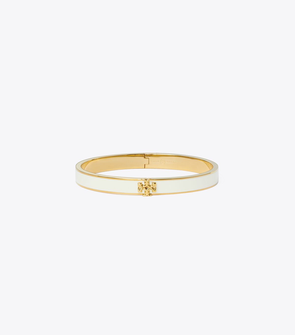 Gold / White Tory Burch Kira Enamel 7mm Women\'s Bracelet | OUTLET-53804619