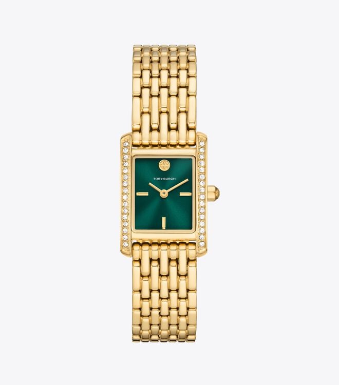 Green Gold Tory Burch Eleanor Women\'s Watches | OUTLET-50917649