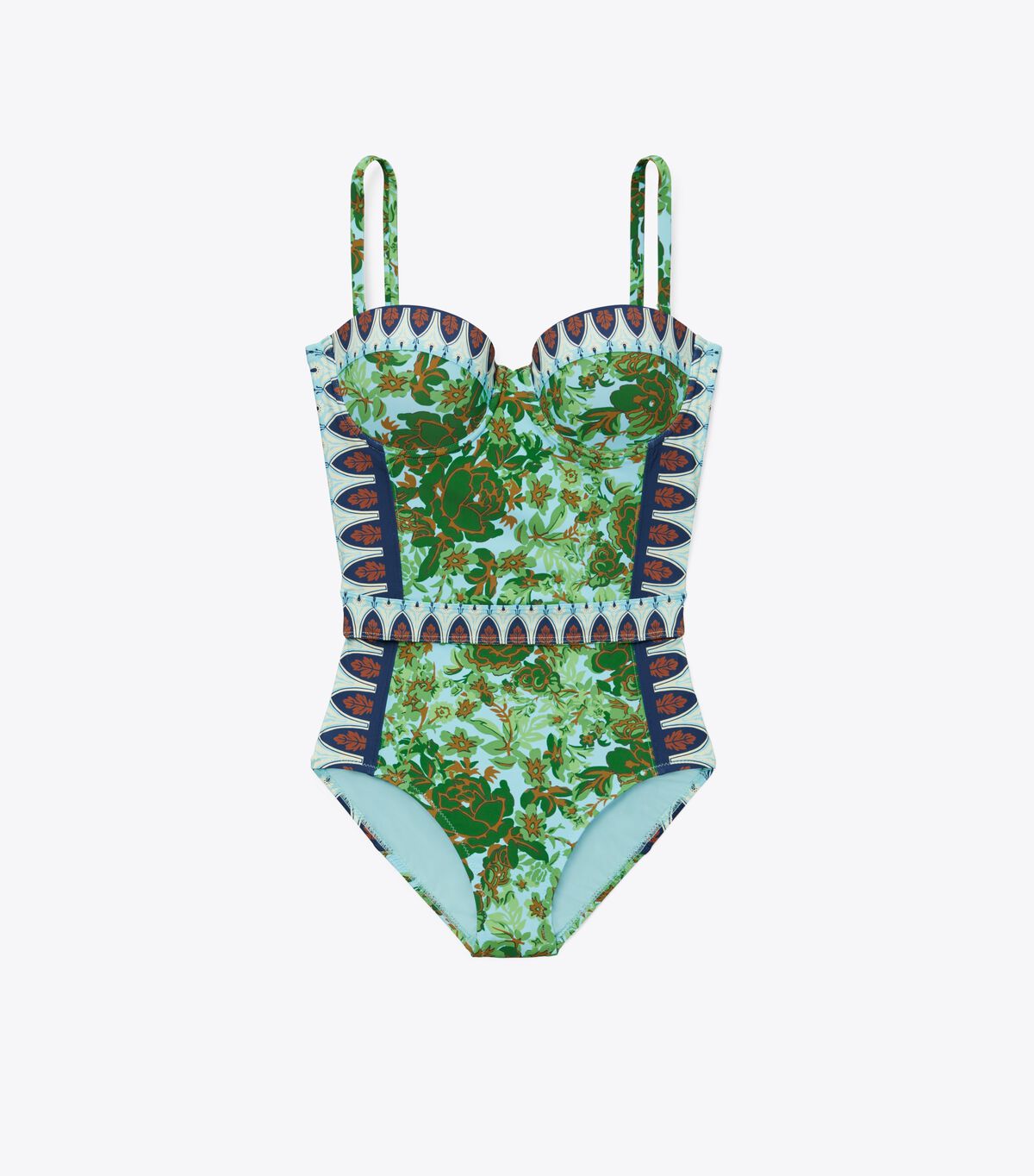 Green Tory Burch Lipsi Printed One-piece Women\'s Swimsuits | OUTLET-93162479