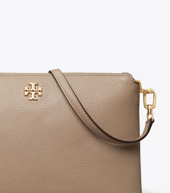 Grey Tory Burch Mercer Pebbled Zip Women's Crossbody Bags | OUTLET-31289409