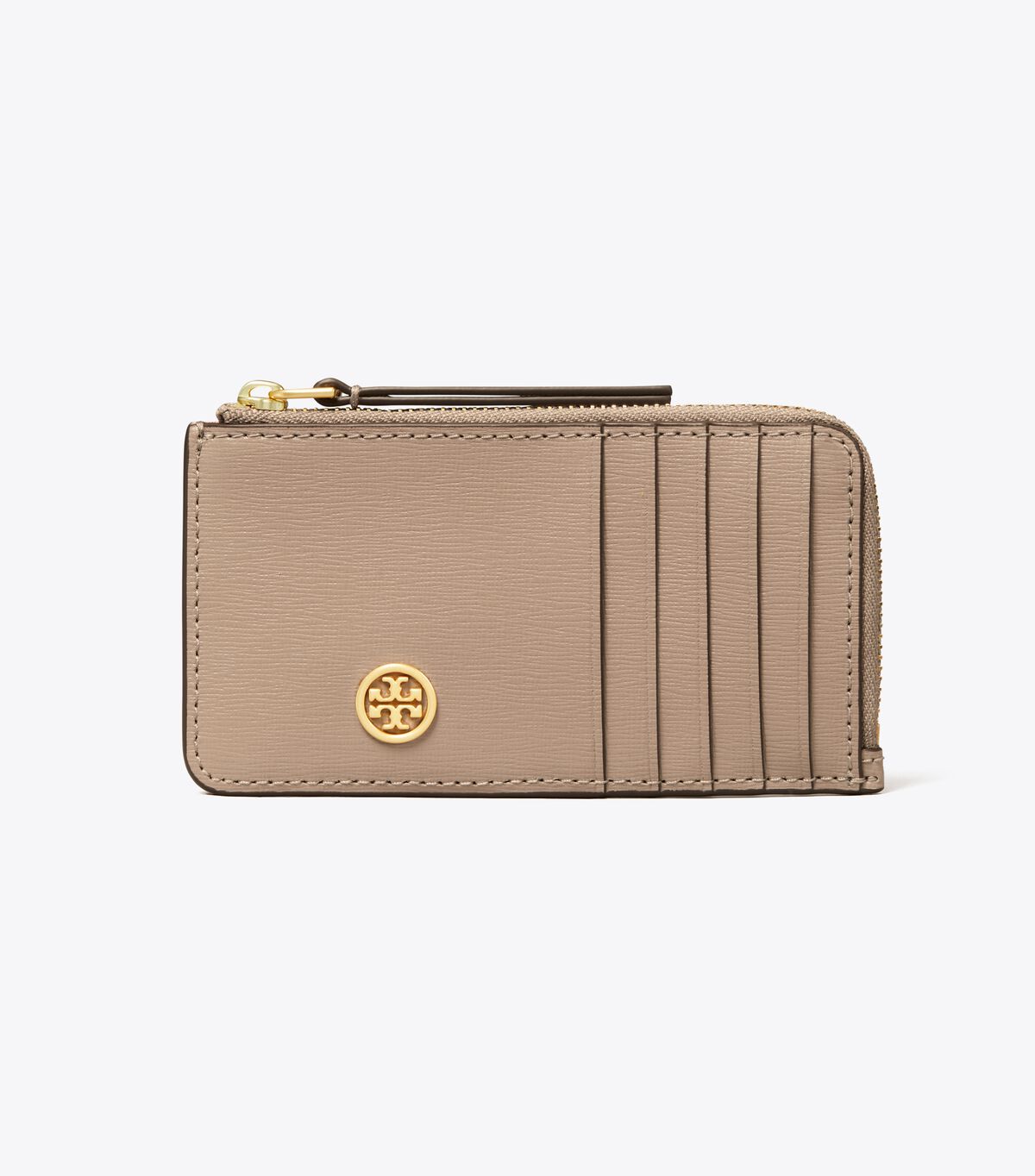 Grey Tory Burch Robinson Top-zip Women's Card Case | OUTLET-39842159