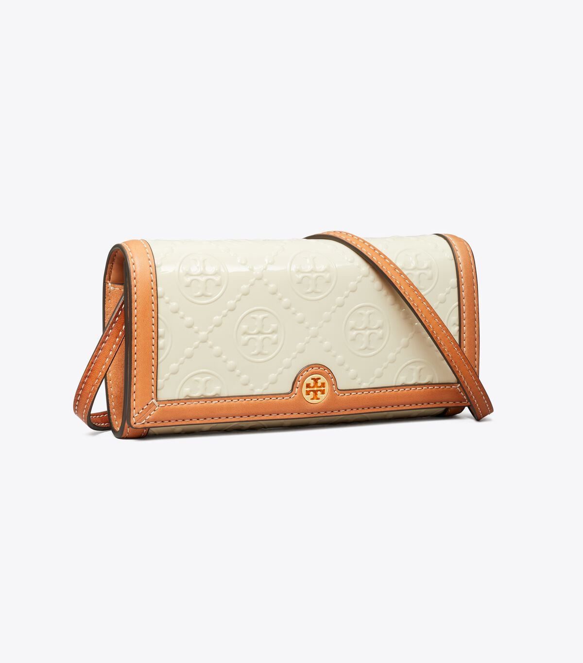 Khaki Tory Burch T Monogram Patent Women\'s Mini Bag | OUTLET-26108939