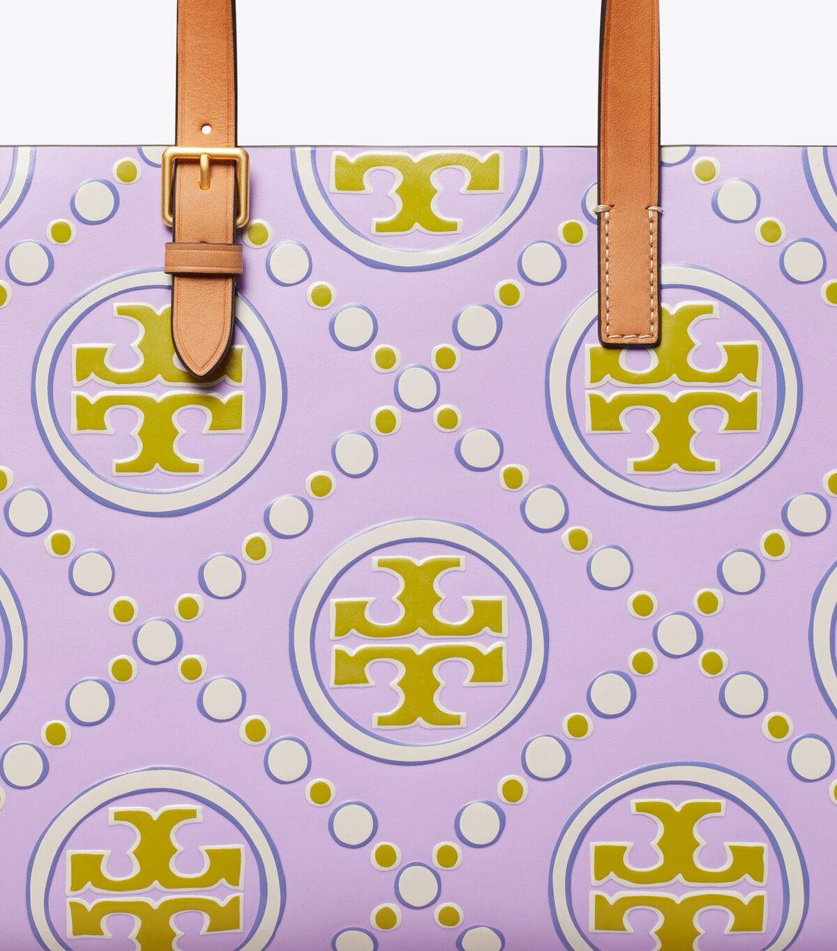 Lavender / White Tory Burch Small T Monogram Women's Tote Bags | OUTLET-20645989