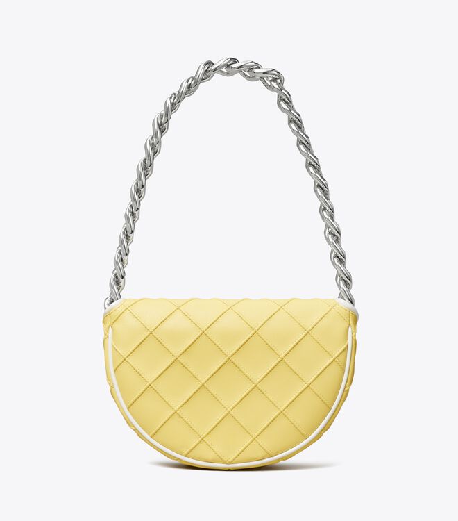 Lemon / White Tory Burch Fleming Soft Women's Mini Bag | OUTLET-28165499