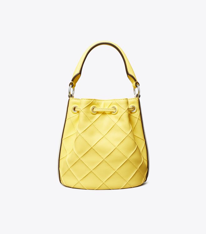 Lemon / White Tory Burch Fleming Soft Women's Mini Bag | OUTLET-92375189