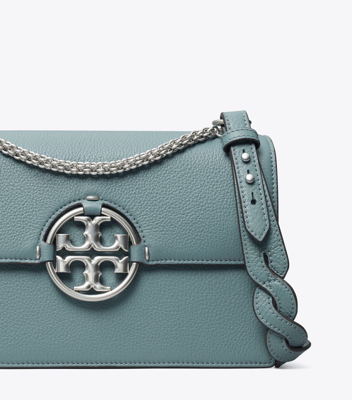 Light Blue Tory Burch Miller Women's Shoulder Bags | OUTLET-49280169