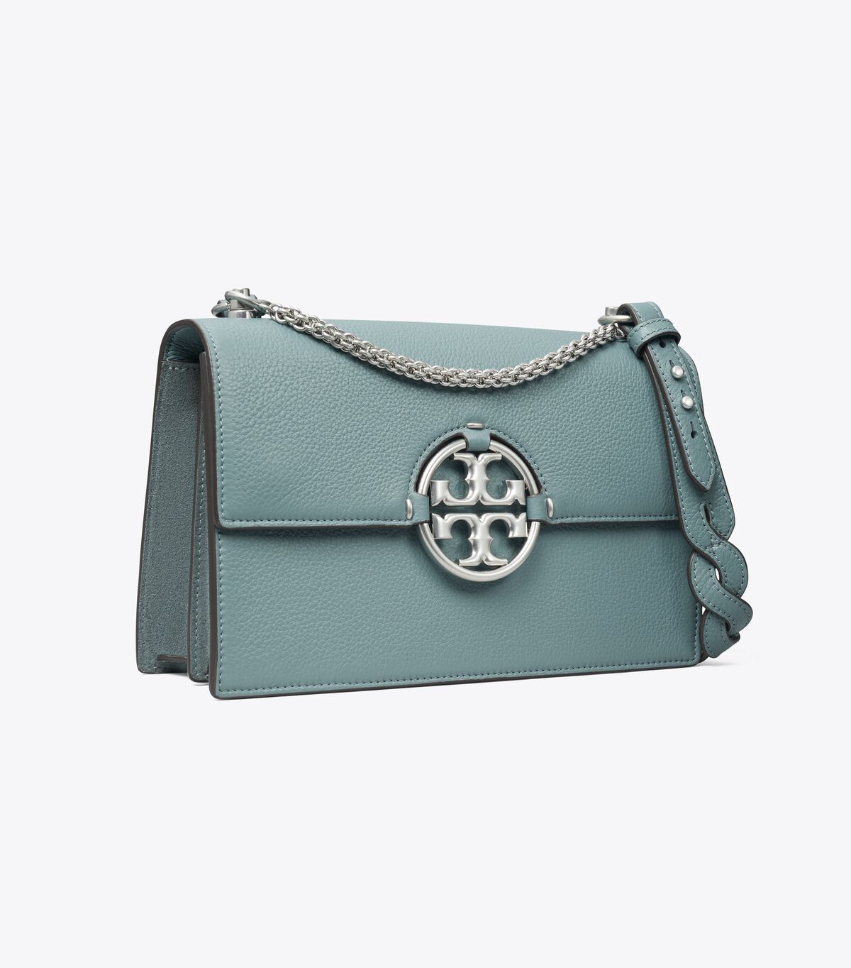 Light Blue Tory Burch Miller Women\'s Shoulder Bags | OUTLET-49280169