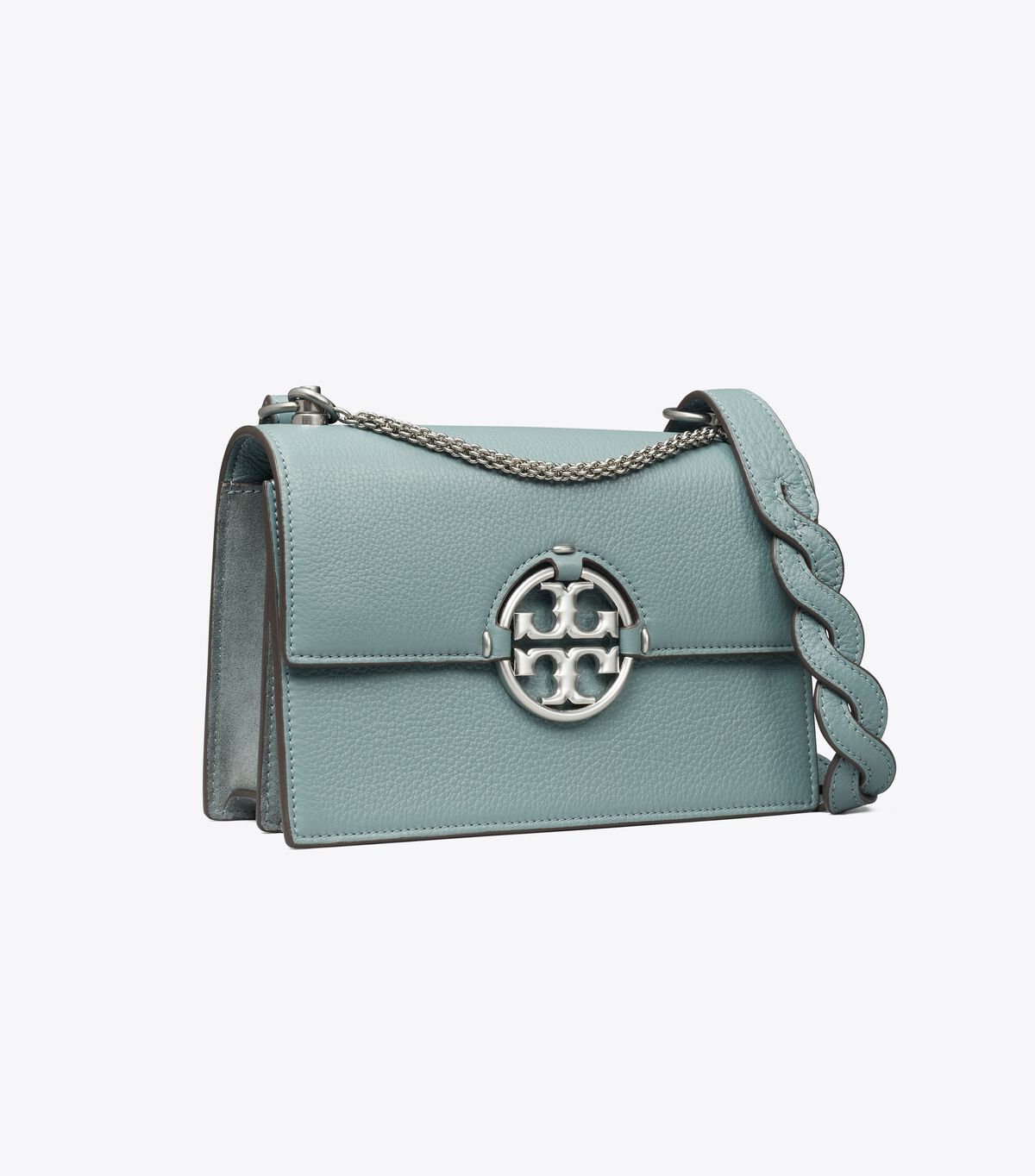 Light Blue Tory Burch Small Miller Women\'s Shoulder Bags | OUTLET-09126359