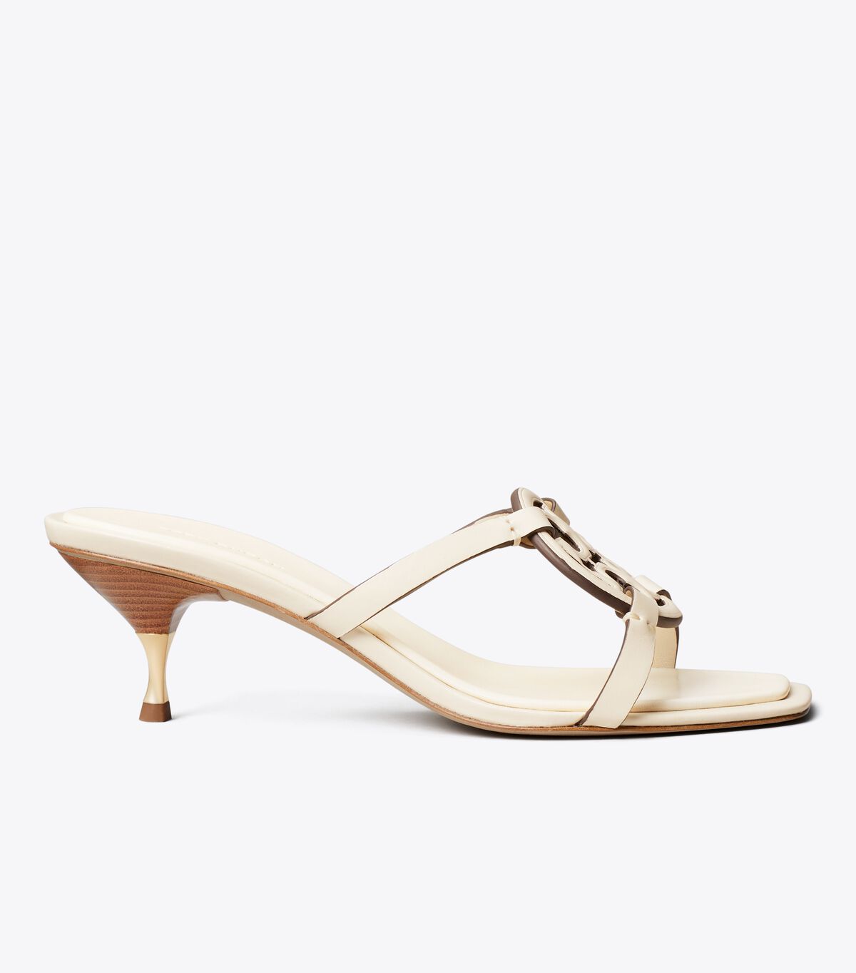 Light Cream Tory Burch Miller Bombé Low Women's Heels | OUTLET-92051349