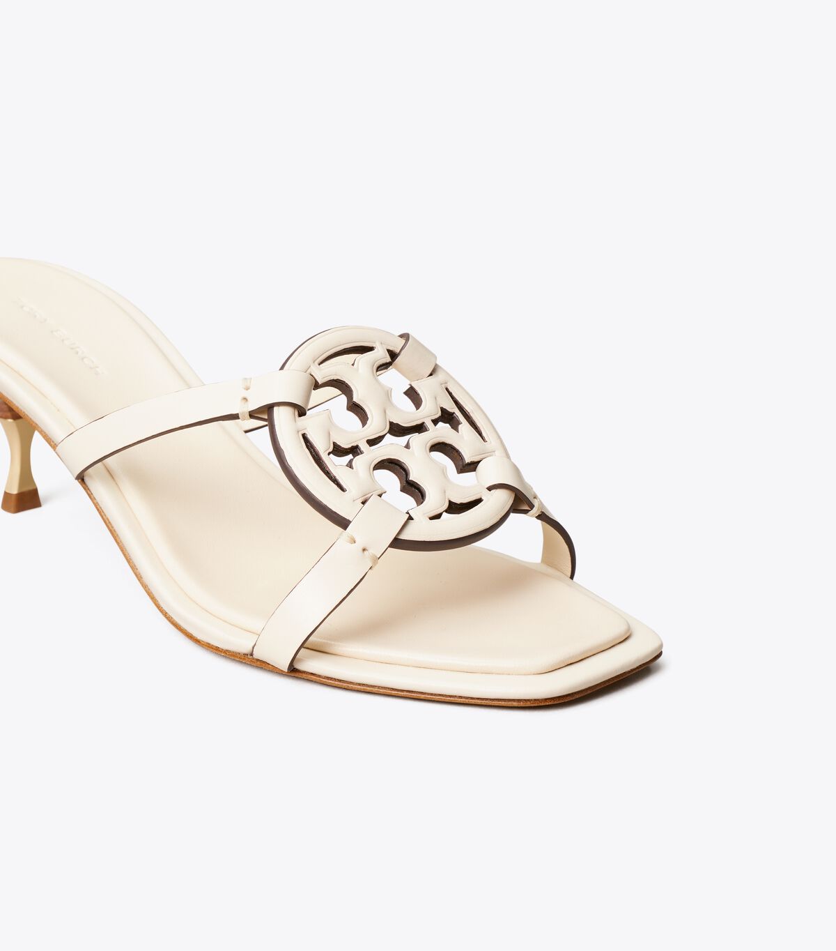 Light Cream Tory Burch Miller Bombé Low Women's Heels | OUTLET-92051349