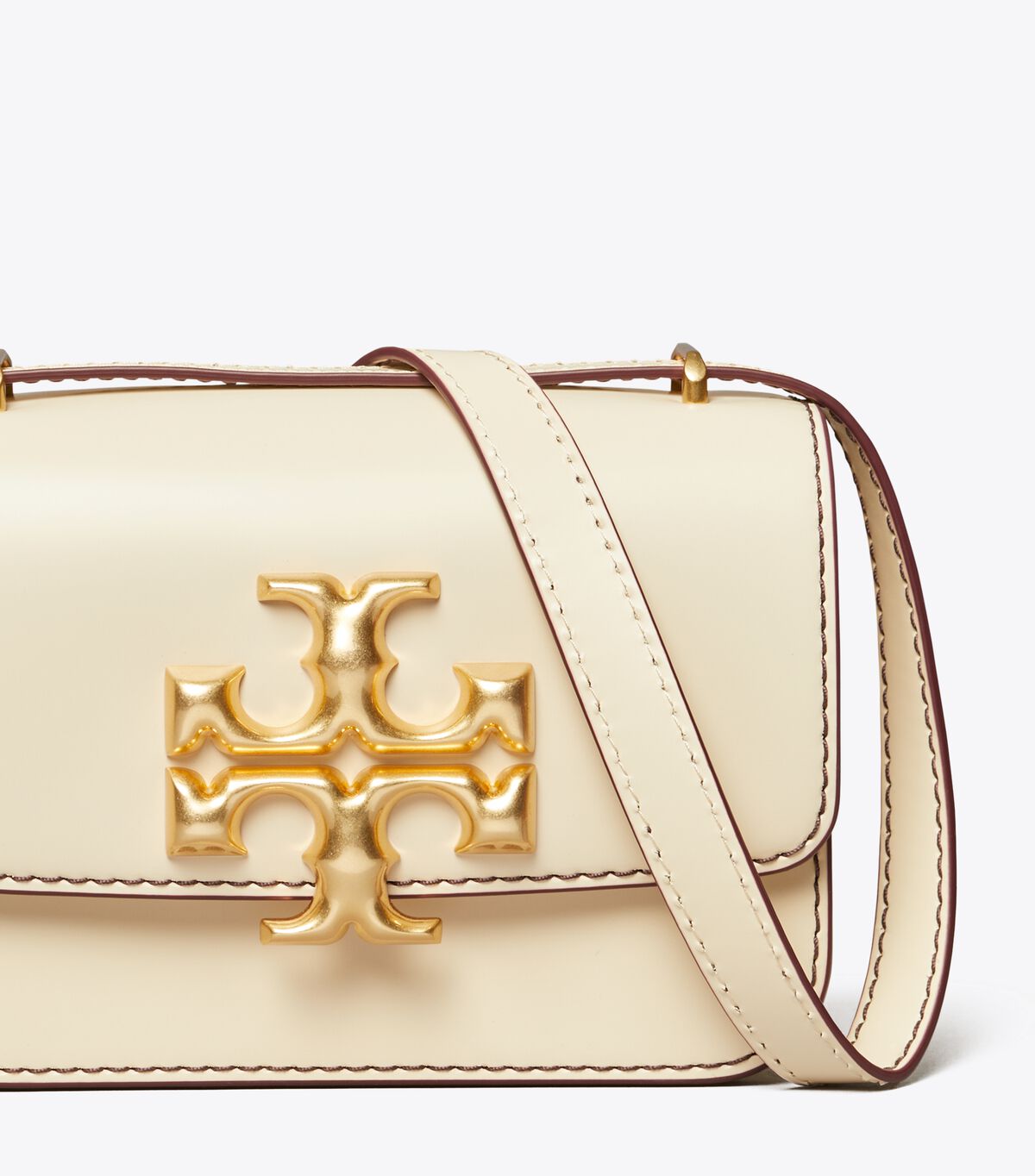 Light Cream Tory Burch Small Eleanor Women's Shoulder Bags | OUTLET-63149759