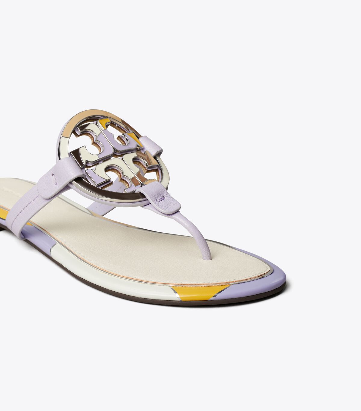 Light Purple Tory Burch Enamel Miller Women's Sandals | OUTLET-60142959