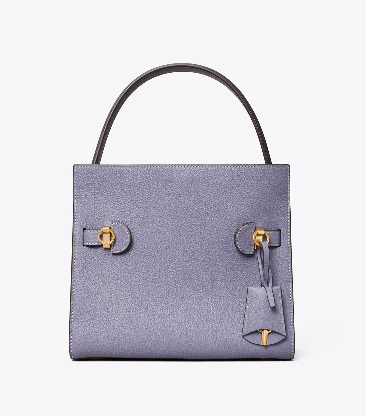 Light Purple Tory Burch Lee Radziwill Pebbled Small Women's Satchel Bags | OUTLET-98026519