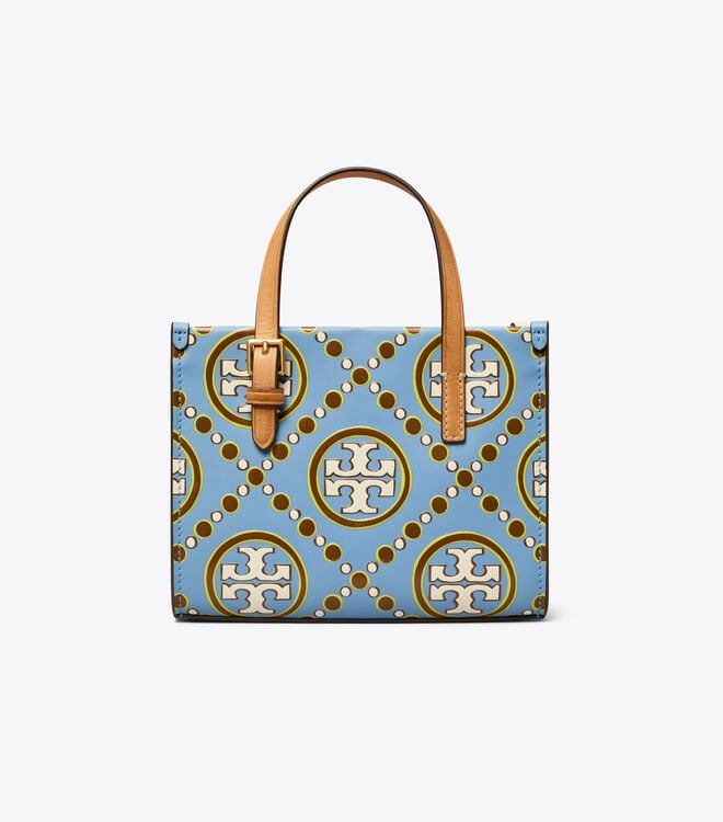 Multicolor Tory Burch Mini T Monogram Women's Tote Bags | OUTLET-57893149