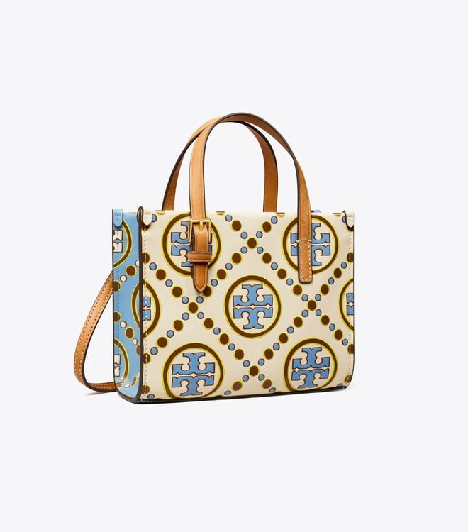 Multicolor Tory Burch Mini T Monogram Women\'s Tote Bags | OUTLET-57893149