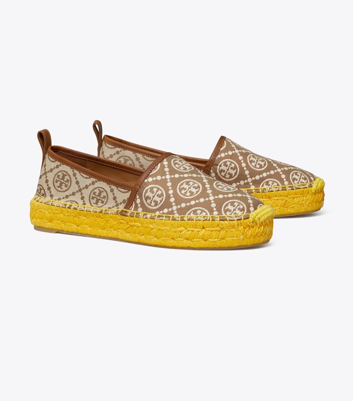 Multicolor Tory Burch T Monogram Platform Women\'s Espadrille | OUTLET-02731989