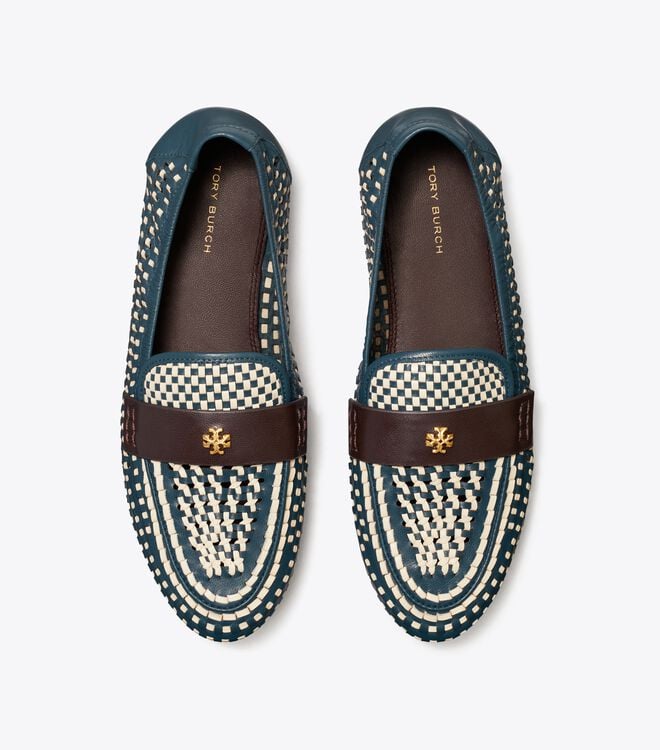 Multicolor Tory Burch Woven Women's Loafers | OUTLET-59761209