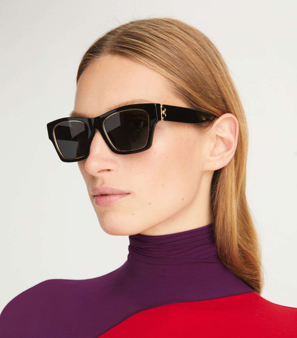 Navy / Brown Tory Burch Trace Women's Sunglasses | OUTLET-93041629