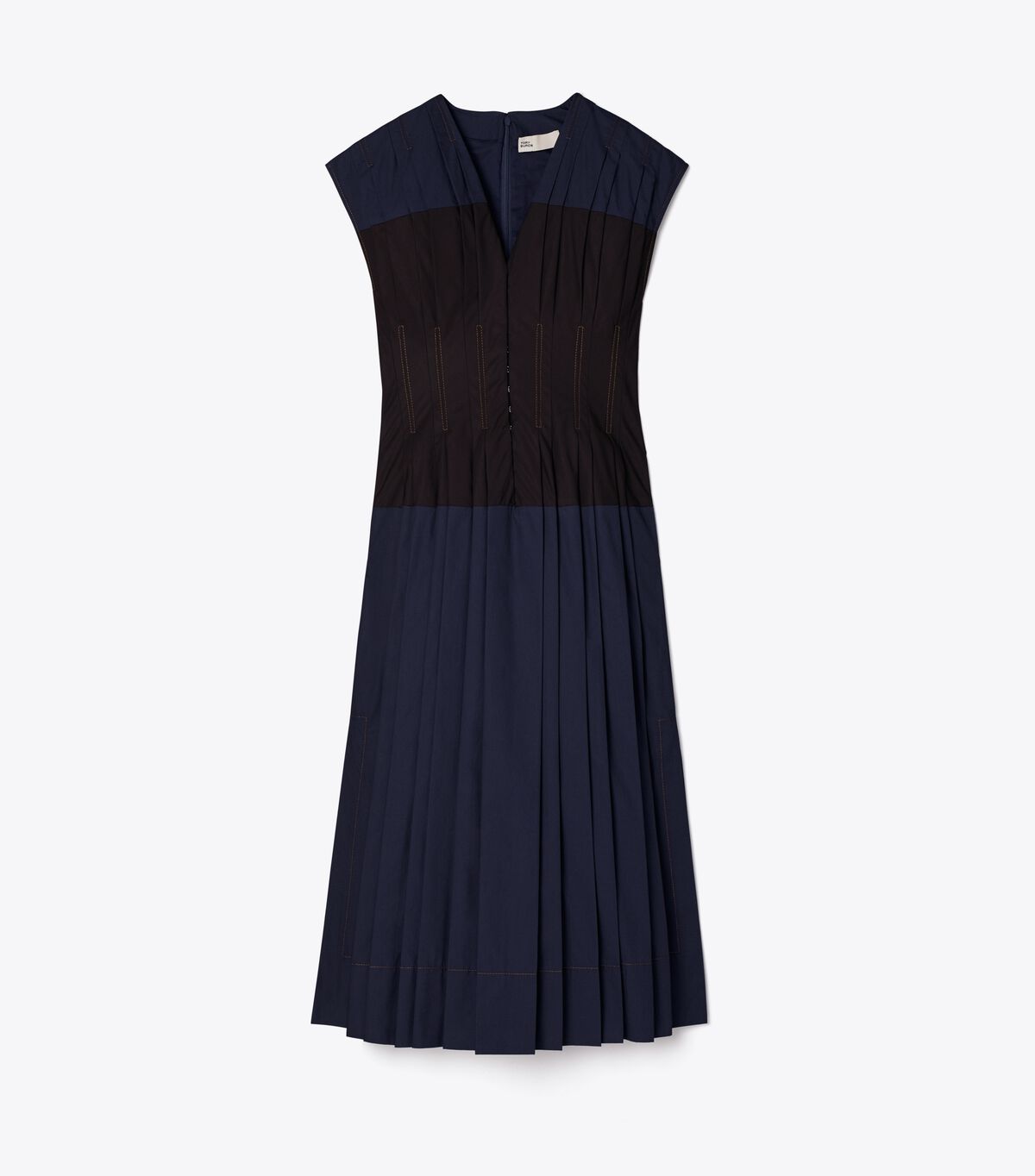 Navy Tory Burch Cotton Poplin Claire Mccardell Women\'s Dress | OUTLET-28953079