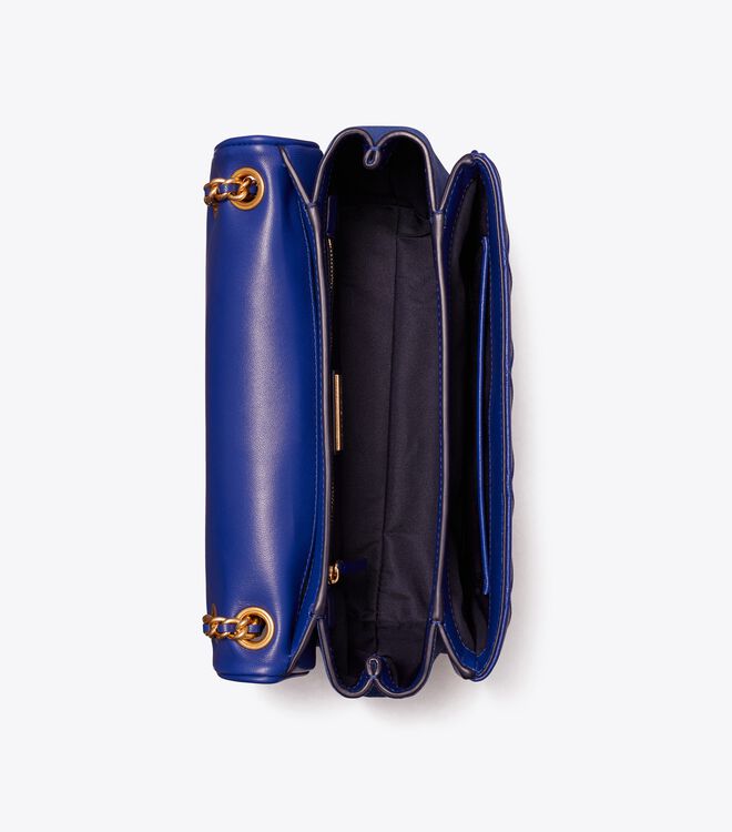 Navy Tory Burch Fleming Soft Convertible Women's Shoulder Bags | OUTLET-75182049