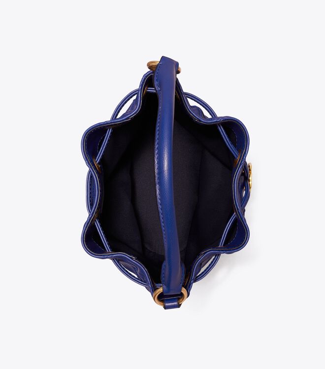 Navy Tory Burch Small Fleming Soft Women's Bucket Bags | OUTLET-57249139