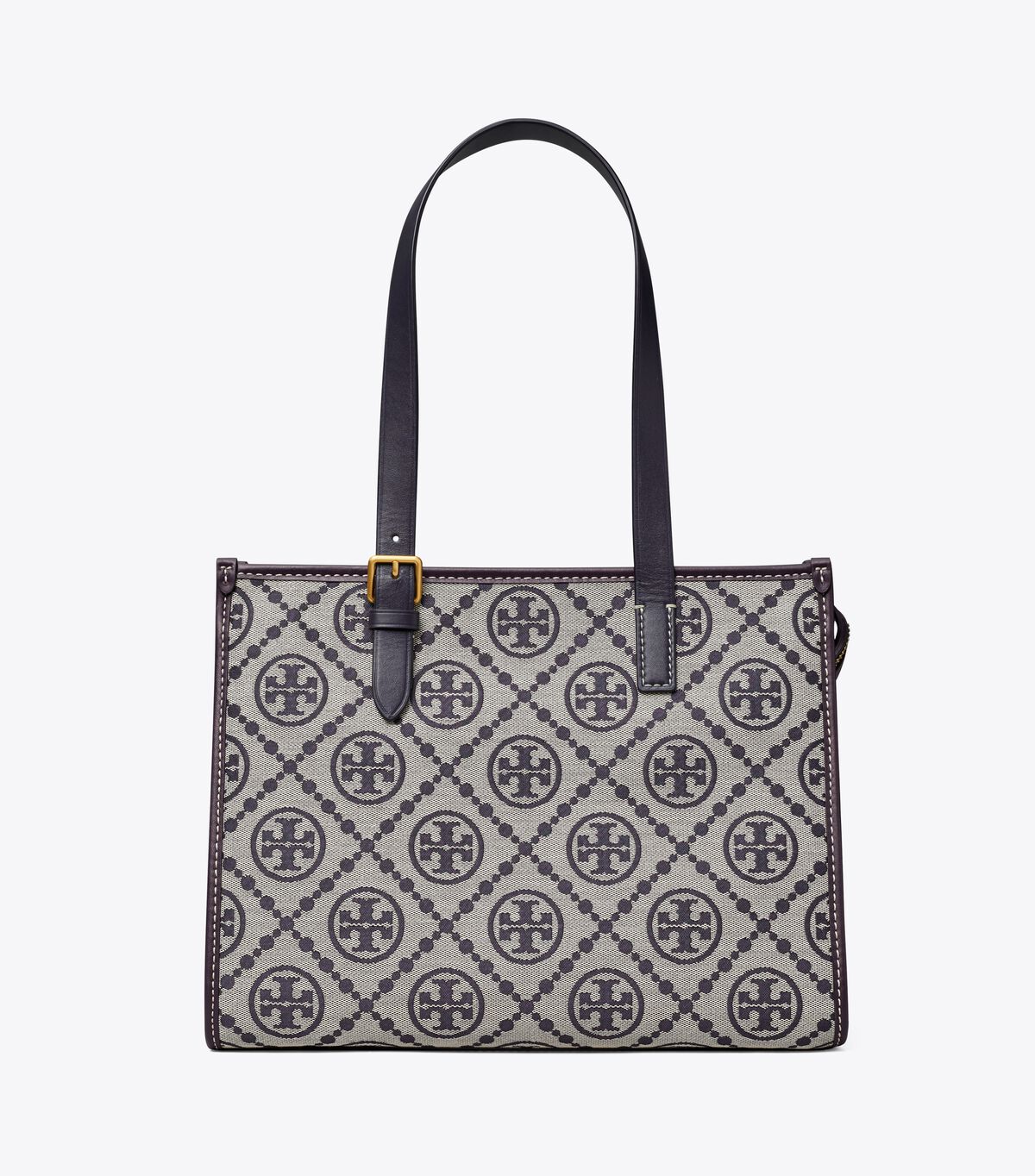 Navy Tory Burch Small T Monogram Women's Tote Bags | OUTLET-51709839