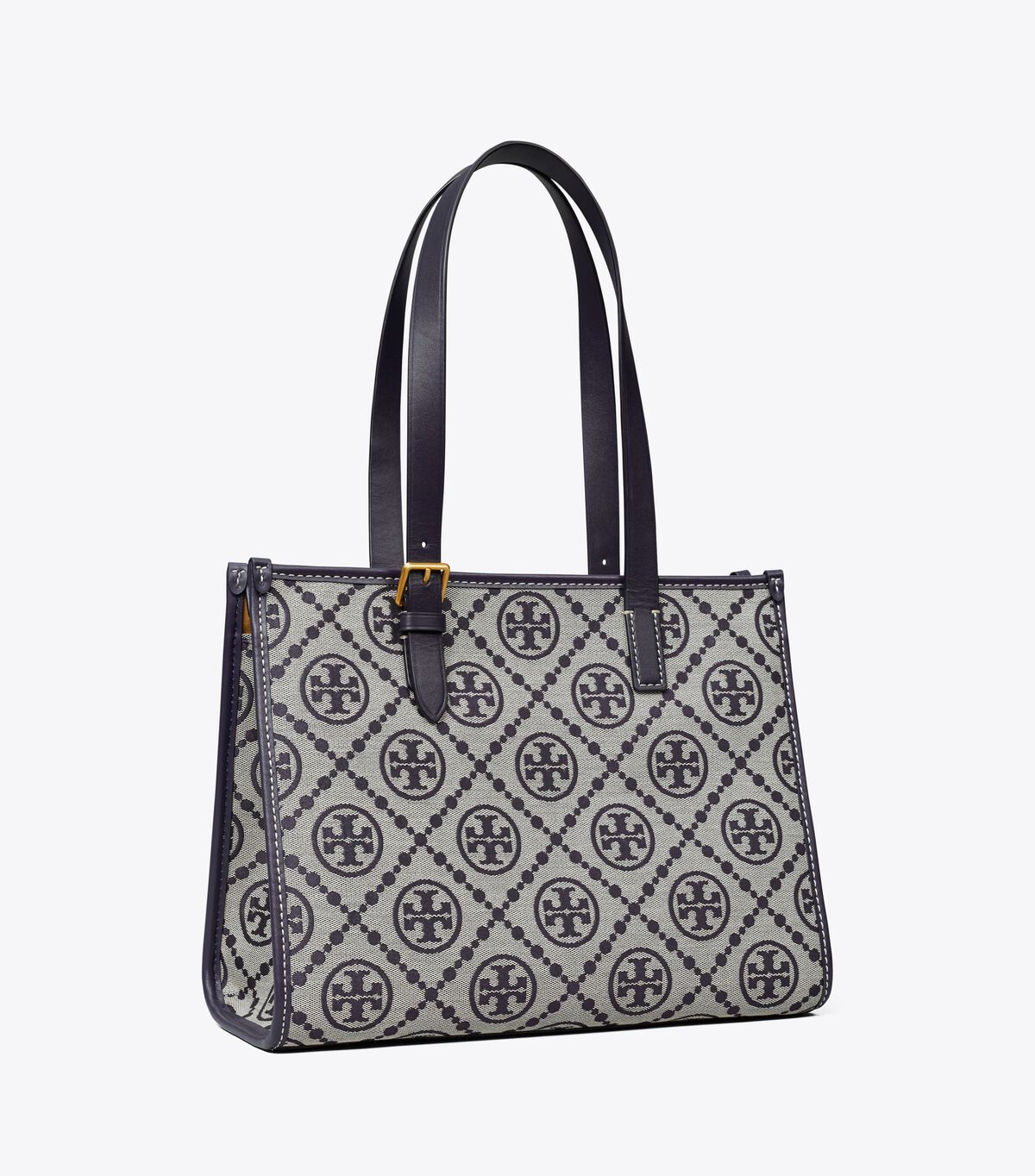 Navy Tory Burch Small T Monogram Women\'s Tote Bags | OUTLET-51709839