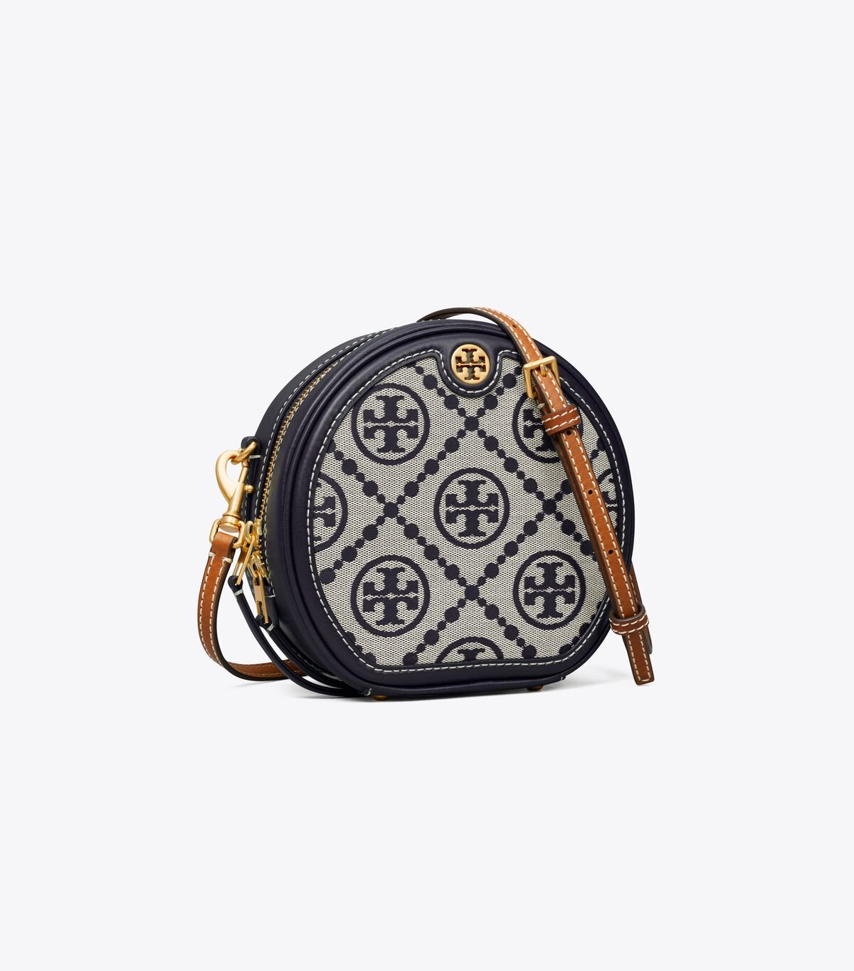 Navy Tory Burch T Monogram Jacquard Moon Women\'s Crossbody Bags | OUTLET-63217949