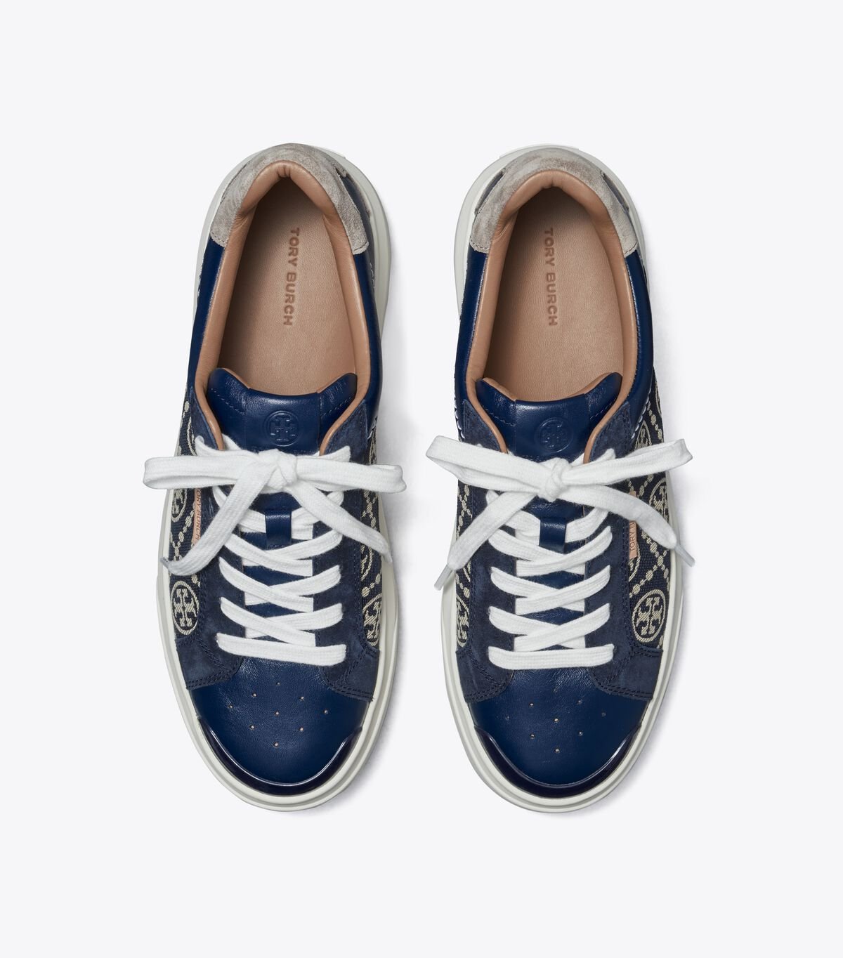 Navy Tory Burch T Monogram Ladybug Women's Sneakers | OUTLET-75314829