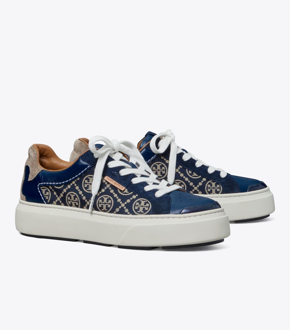 Navy Tory Burch T Monogram Ladybug Women\'s Sneakers | OUTLET-75314829