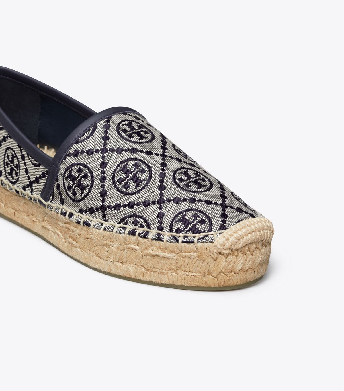 Navy Tory Burch T Monogram Platform Women's Ballet Flats | OUTLET-14957289