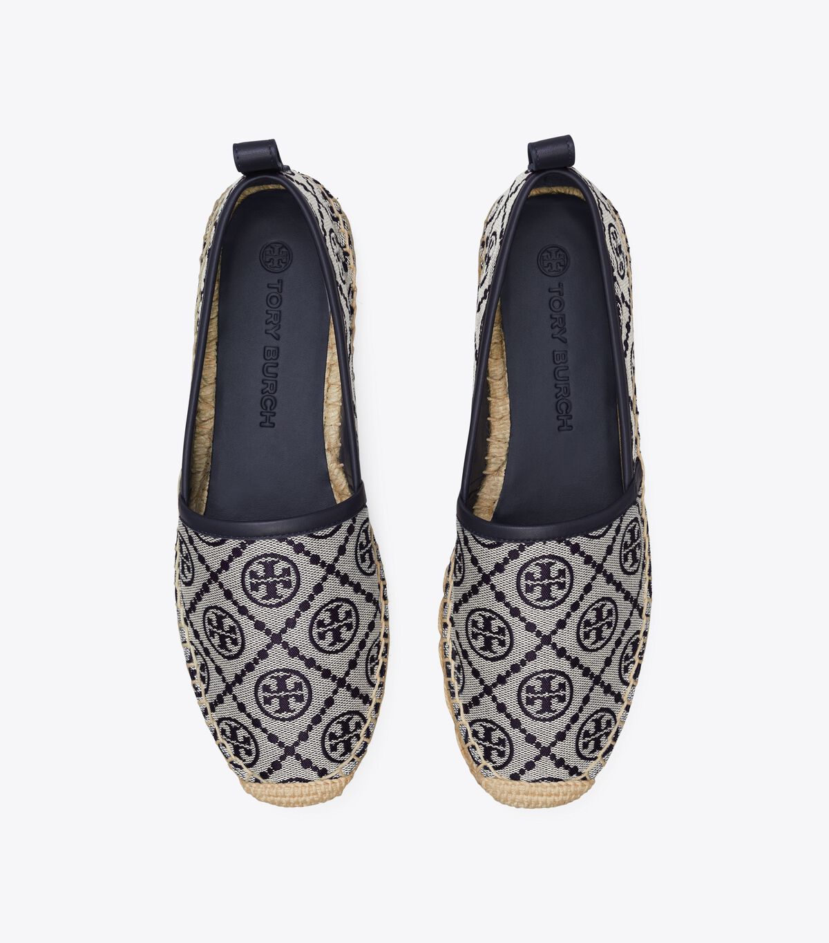 Navy Tory Burch T Monogram Platform Women's Ballet Flats | OUTLET-14957289