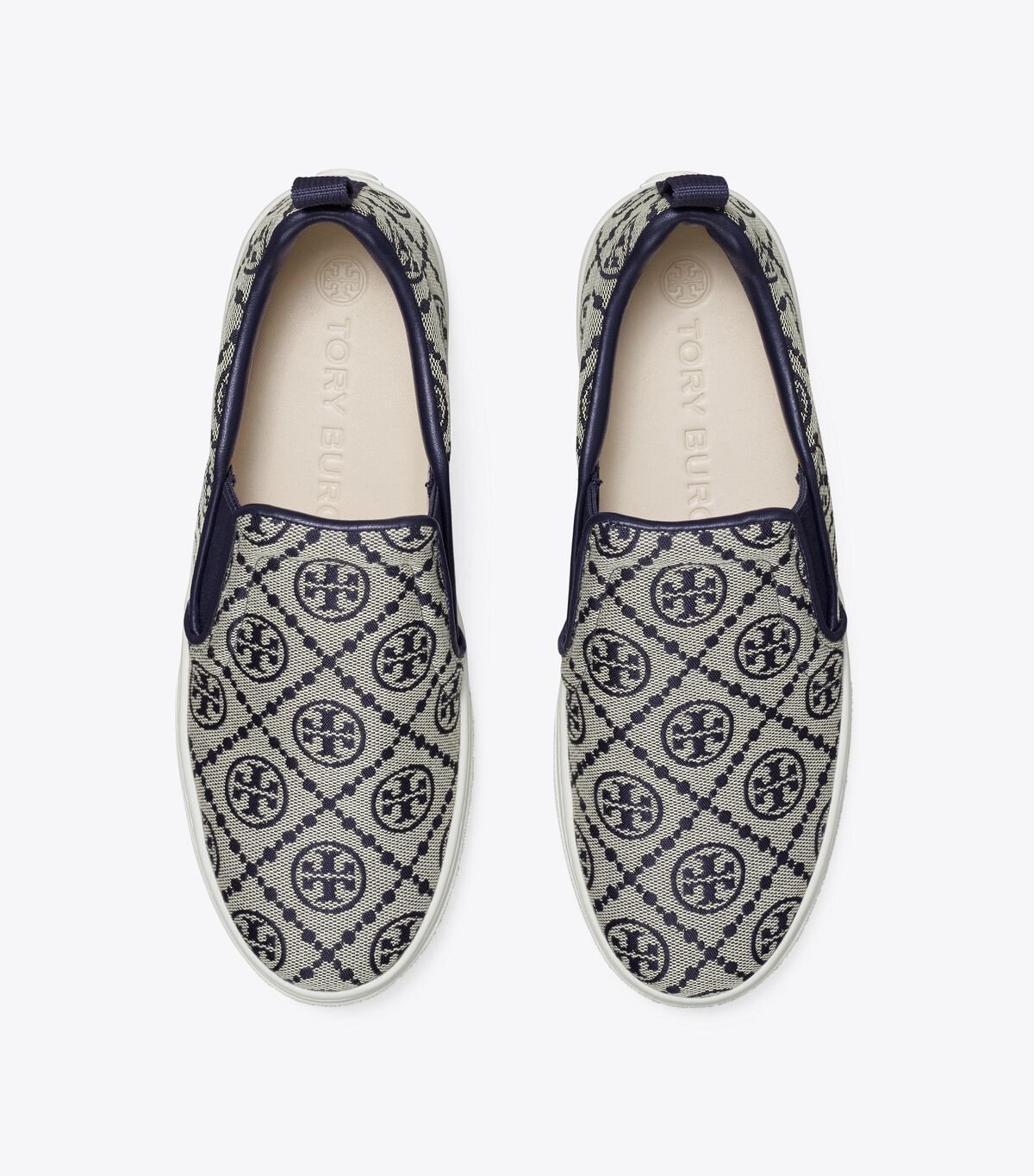 Navy Tory Burch T Monogram Slip-on Women's Sneakers | OUTLET-12574309