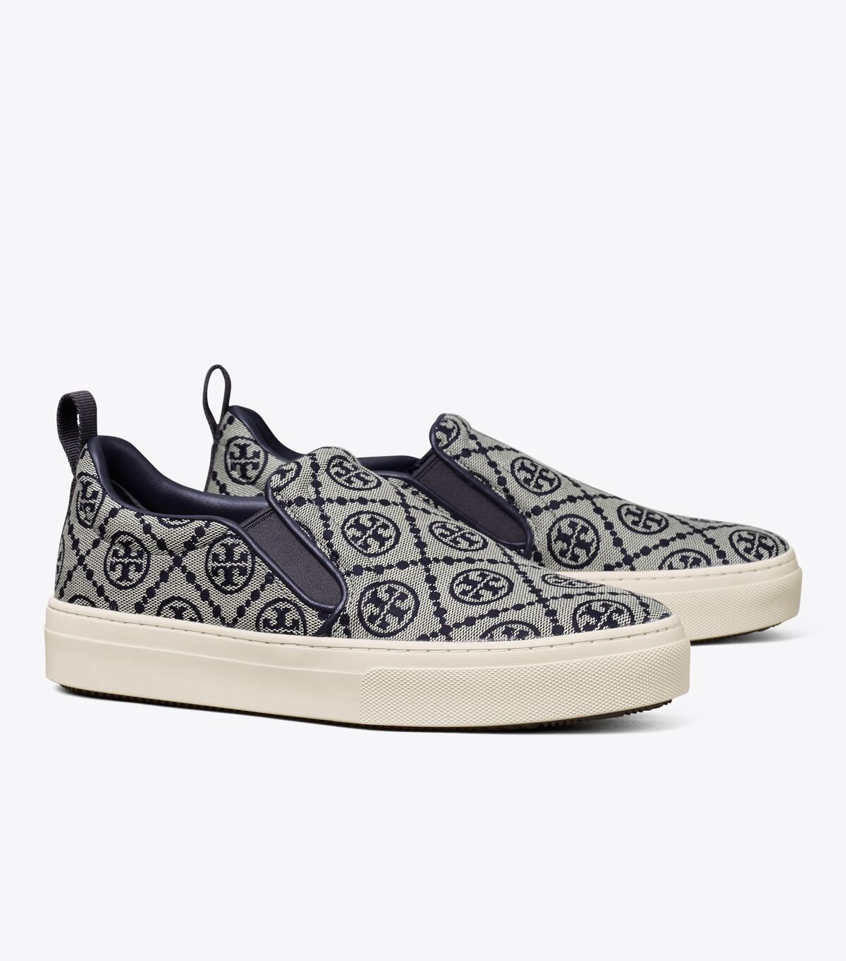 Navy Tory Burch T Monogram Slip-on Women\'s Sneakers | OUTLET-12574309