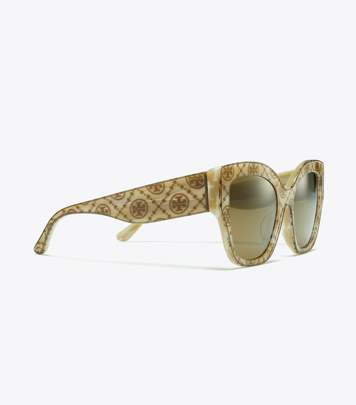 Olive White / Olive Tory Burch Oversized Cat-eye Women's Sunglasses | OUTLET-12594769