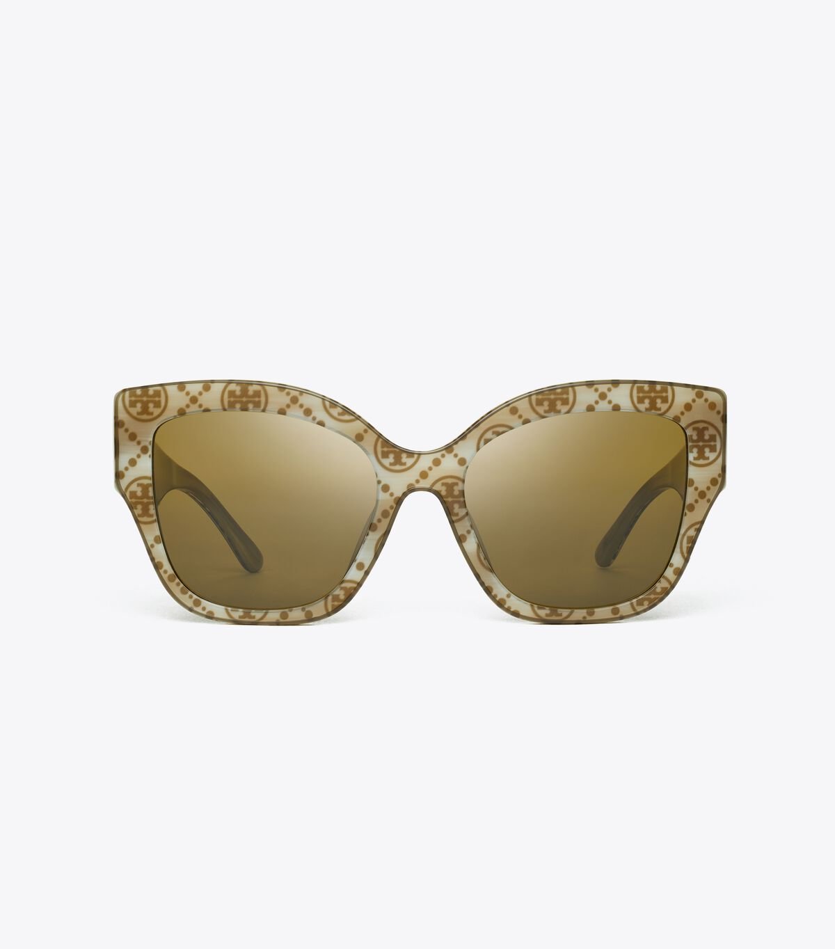 Olive White / Olive Tory Burch Oversized Cat-eye Women\'s Sunglasses | OUTLET-12594769