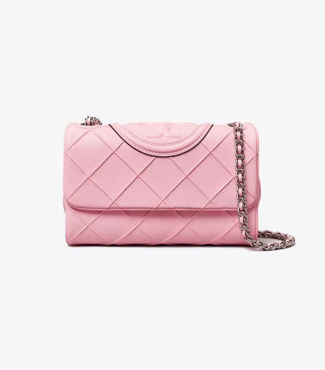 Pink Tory Burch Small Fleming Soft Convertible Women's Shoulder Bags | OUTLET-68430979