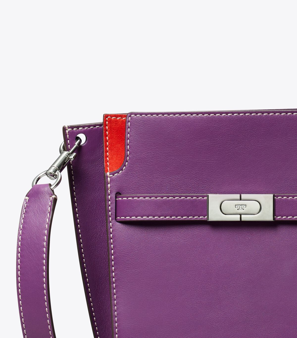 Purple Tory Burch Lee Radziwill Double Women's Bucket Bags | OUTLET-30914659