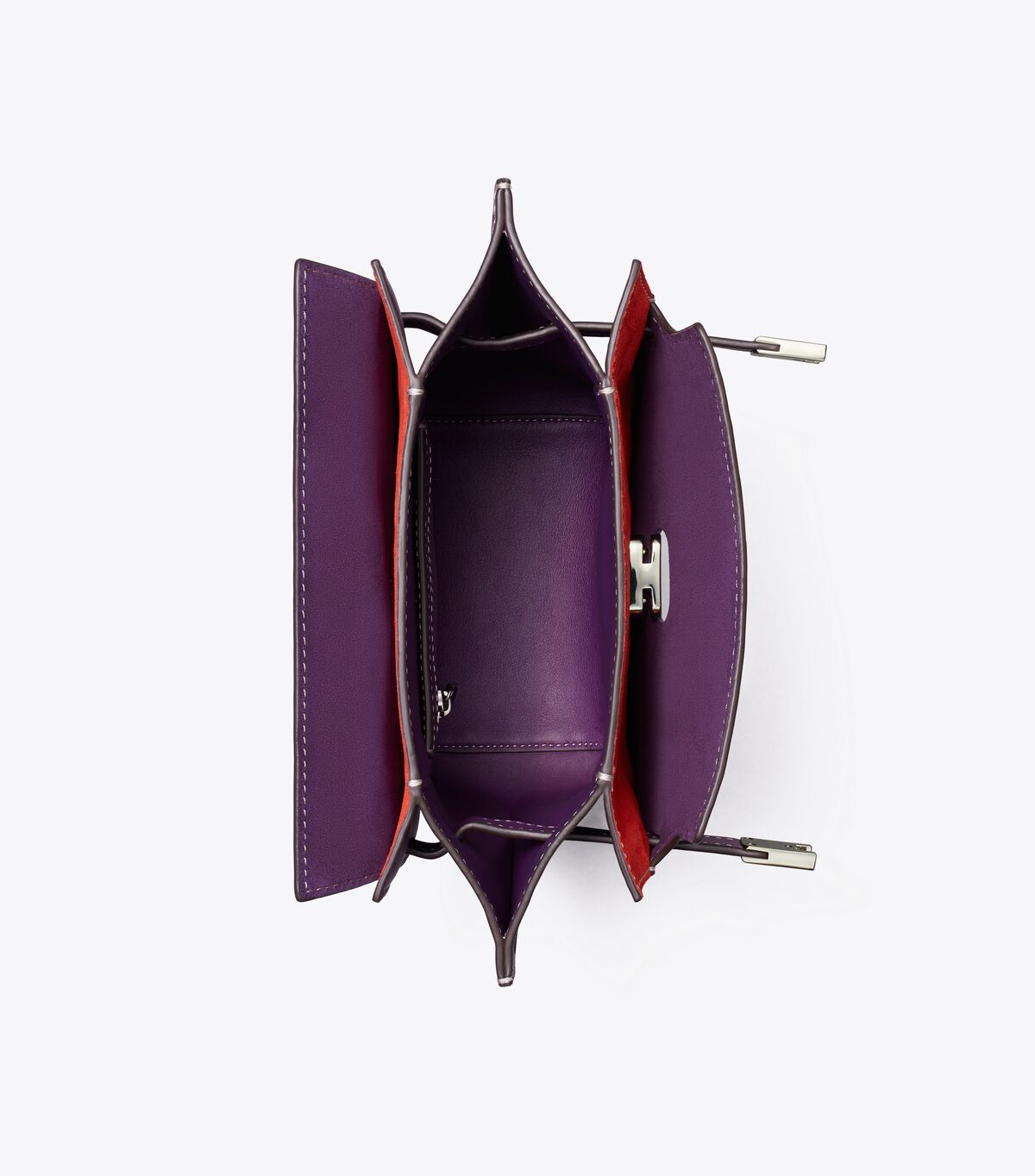 Purple Tory Burch Lee Radziwill Double Women's Bucket Bags | OUTLET-30914659