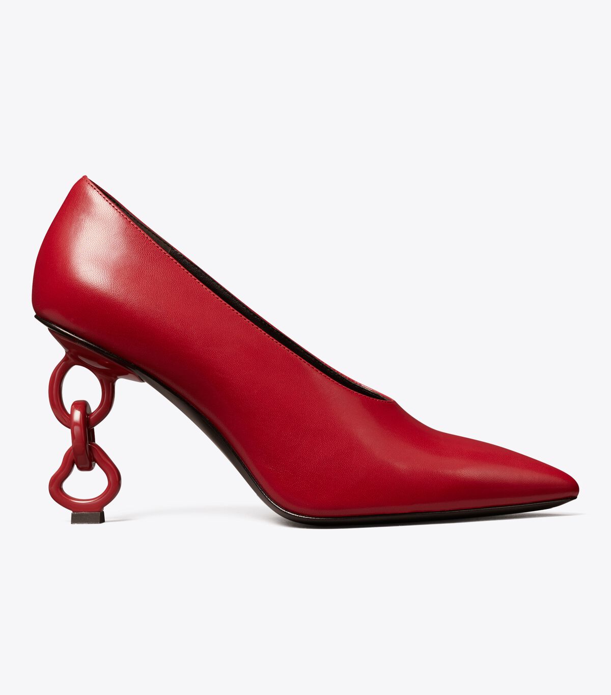 Red Tory Burch Chain Women's Heels | OUTLET-39817029