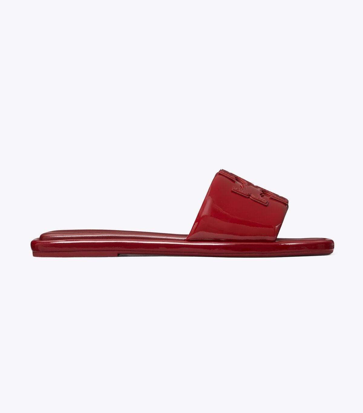 Red Tory Burch Double T Women's Sandals | OUTLET-58467099