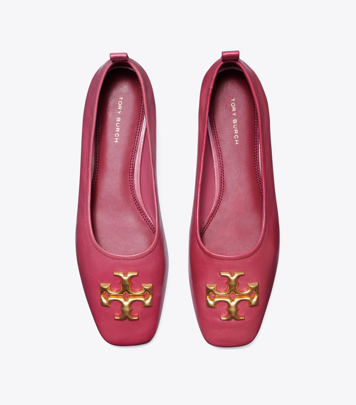 Red Tory Burch Eleanor Women's Ballet Flats | OUTLET-25031489