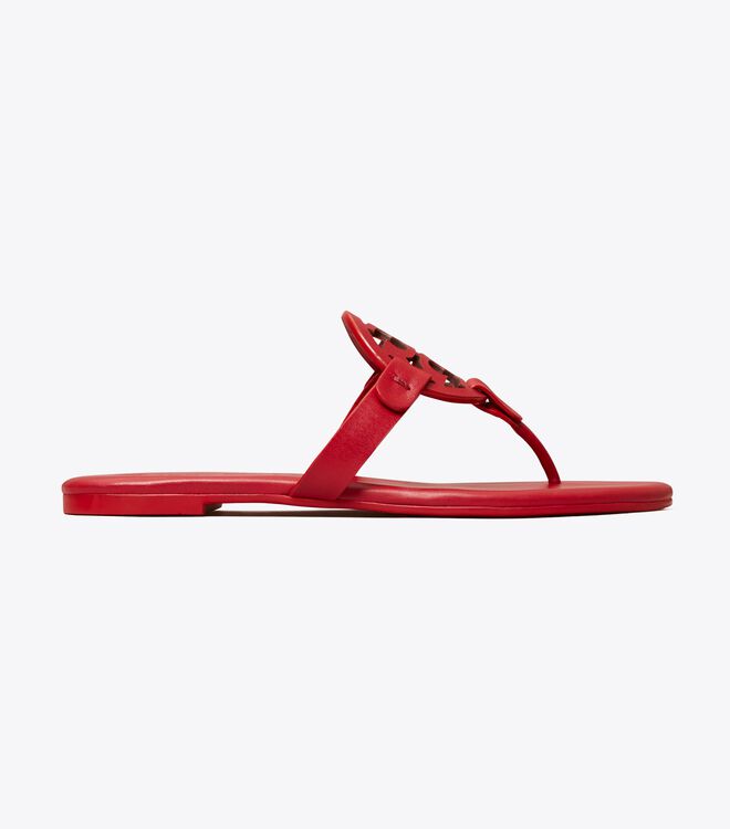 Red Tory Burch Miller Soft Women's Sandals | OUTLET-82093519