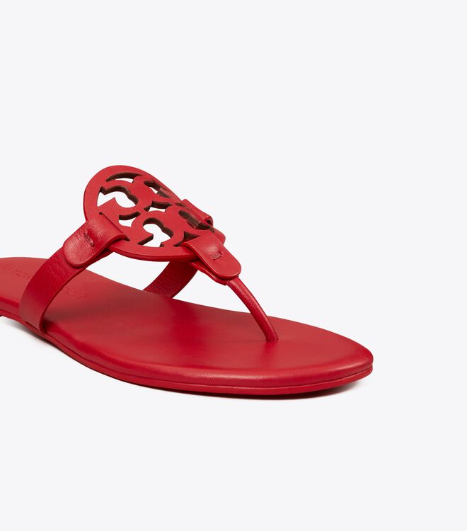 Red Tory Burch Miller Soft Women's Sandals | OUTLET-82093519