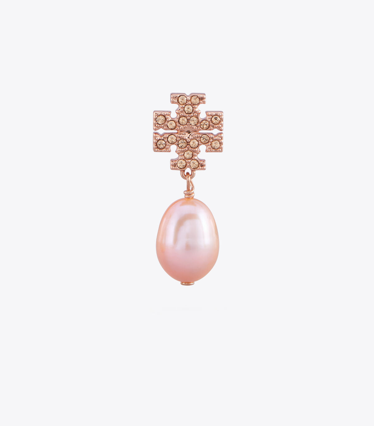 Rose Gold Tory Burch Kira Pavé Pearl Drop Women's Earrings | OUTLET-56274019