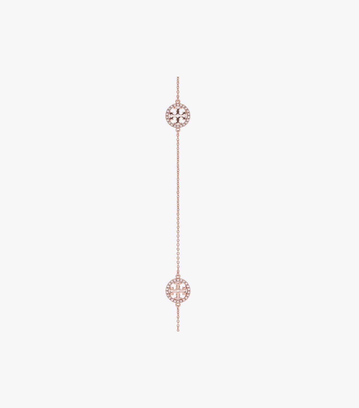 Rose Gold Tory Burch Miller Pavé Long Women's Necklace | OUTLET-61328949