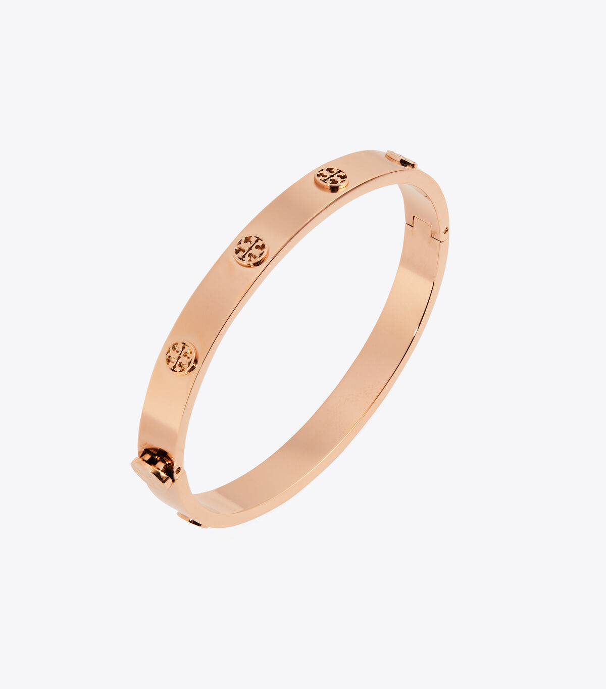 Rose Gold Tory Burch Miller Stud Hinge 7mm Women's Bracelet | OUTLET-79215489